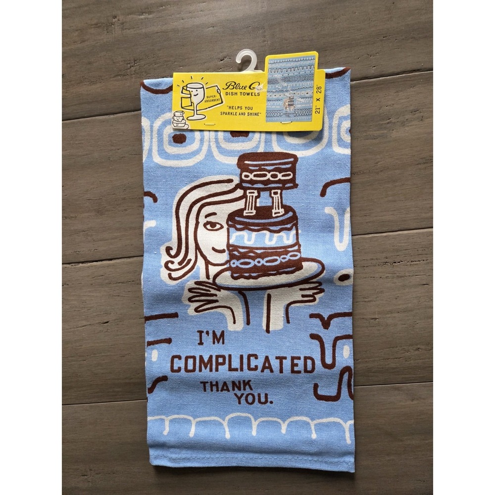 I'm Complicated Thank you  Dish Towel 100% Cotton 21" x 28" (BRAND NEW)